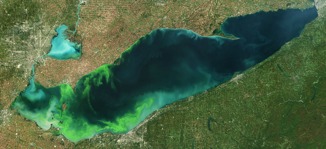 Harmful algal blooms (HABs) in Lake Erie