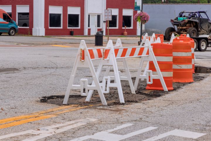 Road construction project