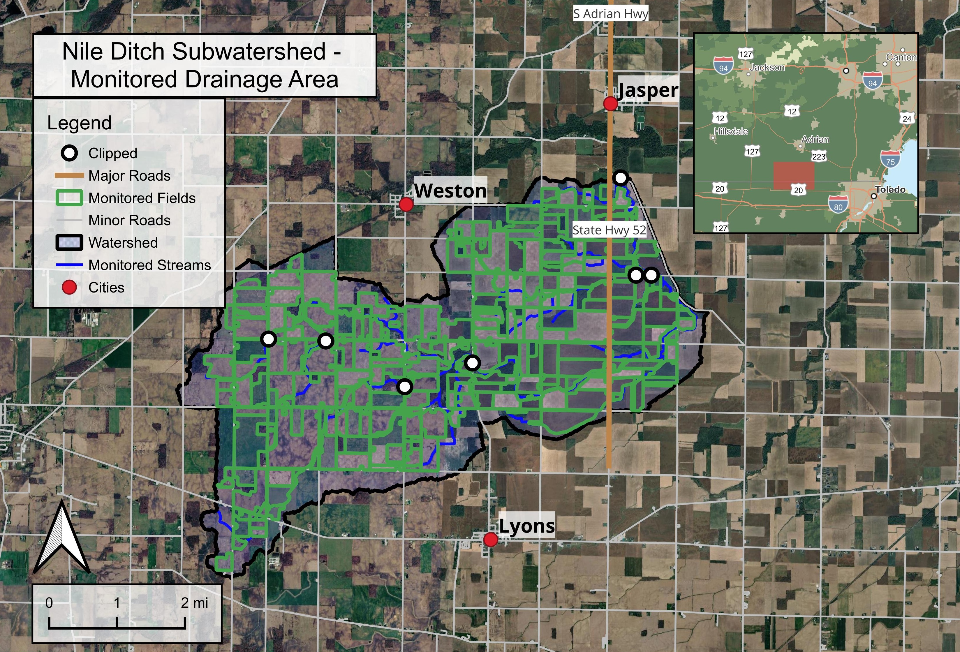 Nile Ditch Subwatershed - Monitored Drainage Area