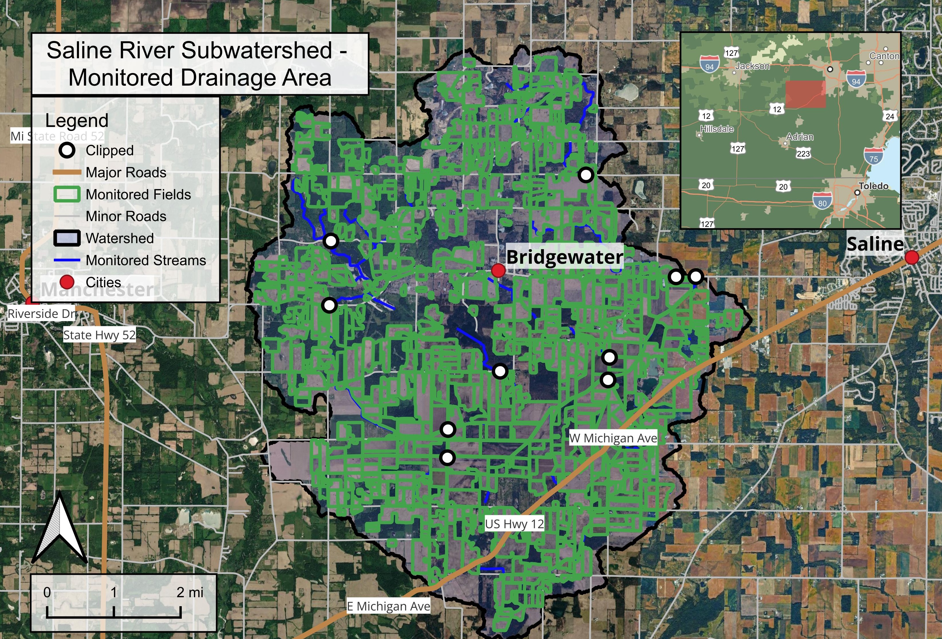 Saline River Subwatershed - Monitored Drainage Area