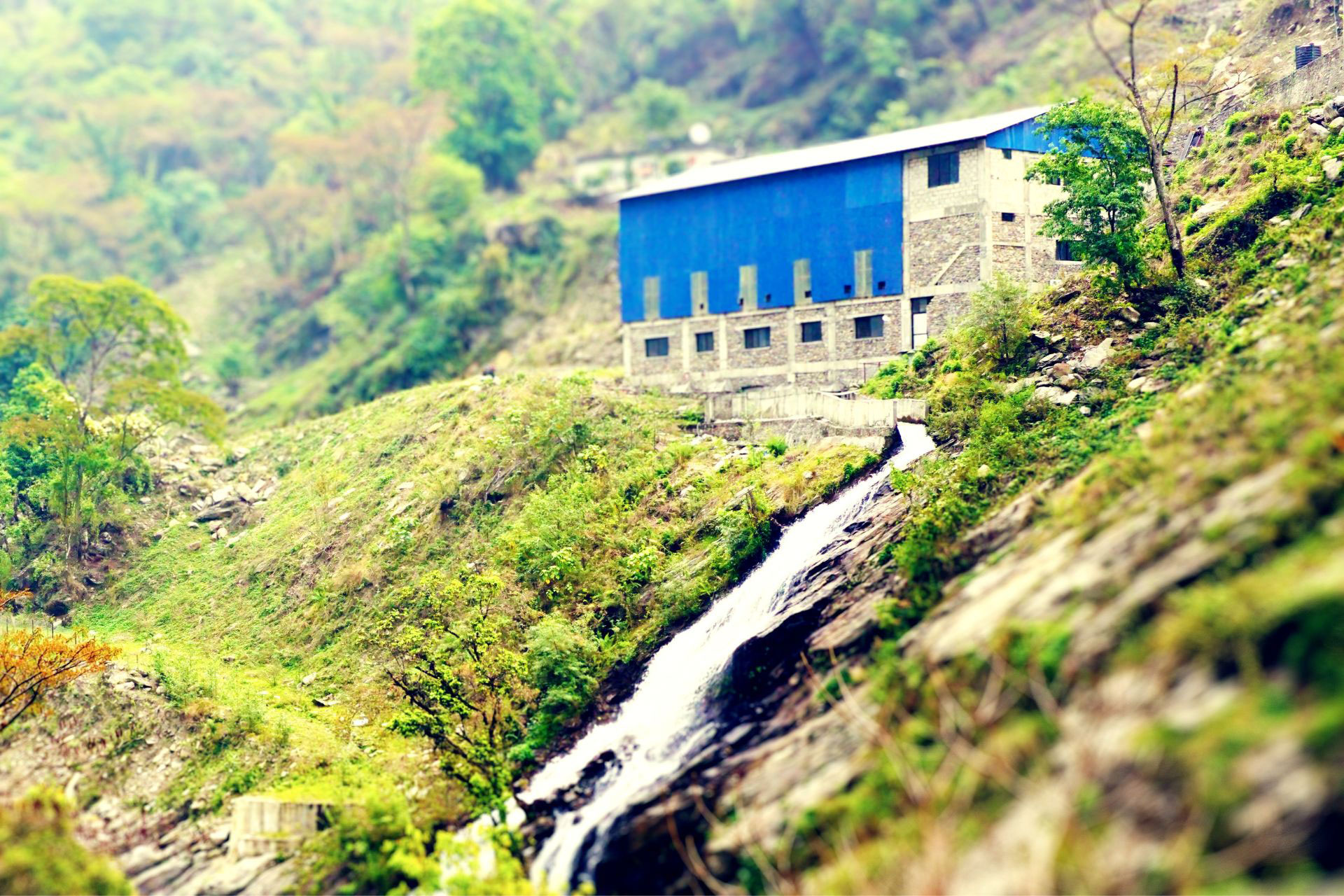 Decorative: Local mini hydro plant in the Nepalese Himilayas