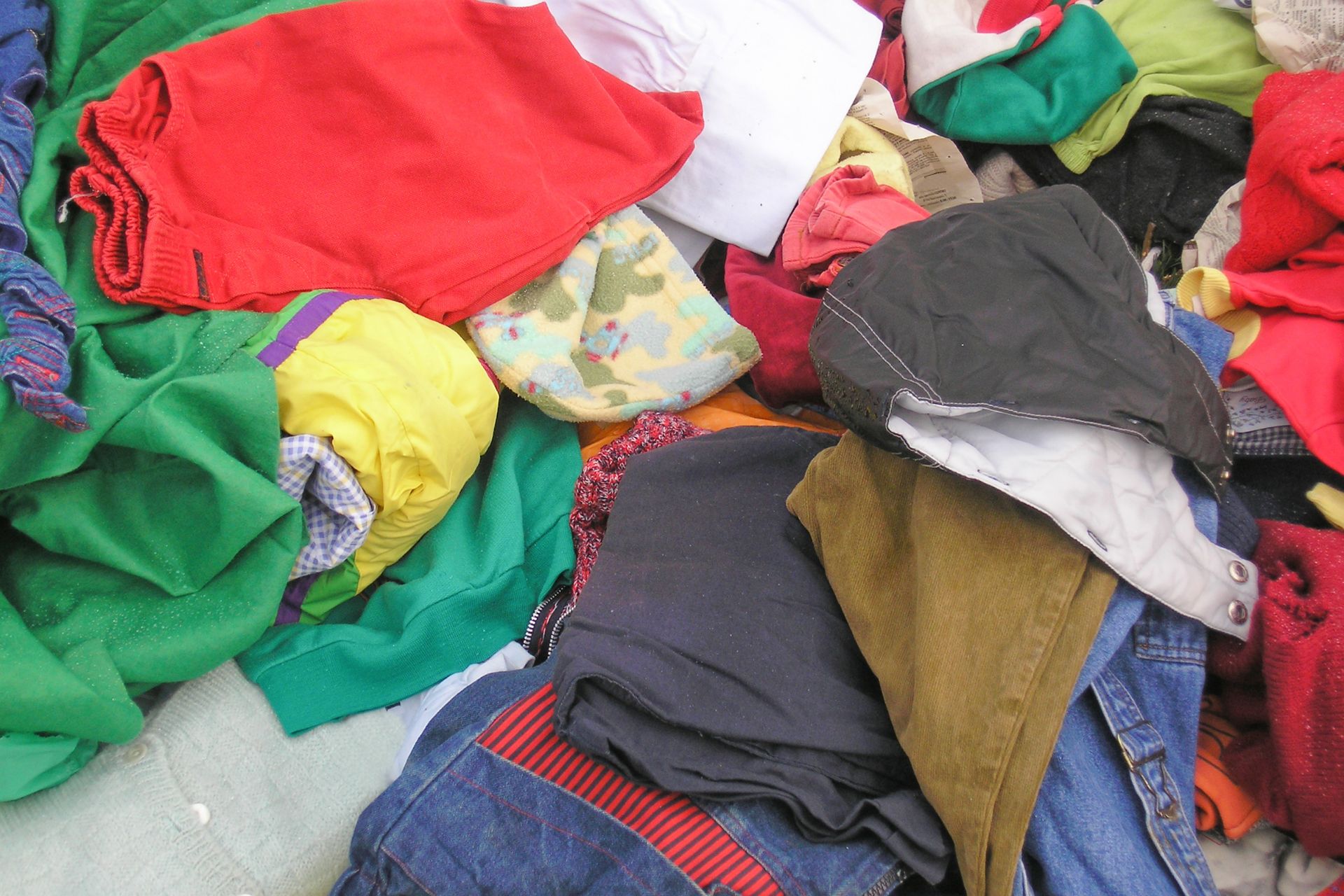 Decorative: A large pile of clothing