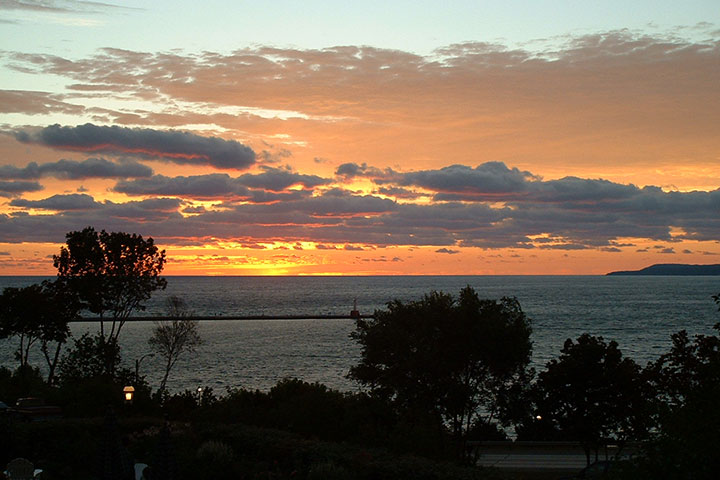 Little Traverse Bay at sunset