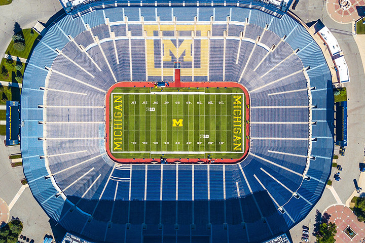 U-M Big House. Photo by Alex Mertz of Unsplash.