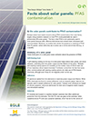 Facts about solar panels: PFAS contamination